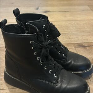 Madden Girl Black Combat Boots